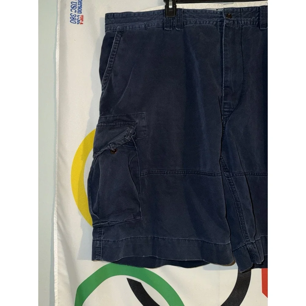 Polo Ralph Lauren Cargo Shorts Mens 50 Big Navy Blue Baggy Wide Leg